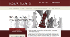 Desktop Screenshot of markmuensterlaw.com
